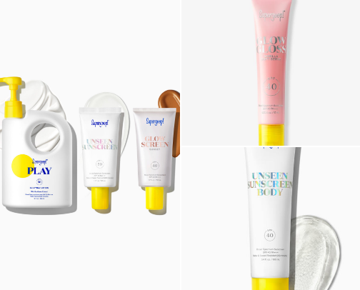 Supergoop Products cover photo collage