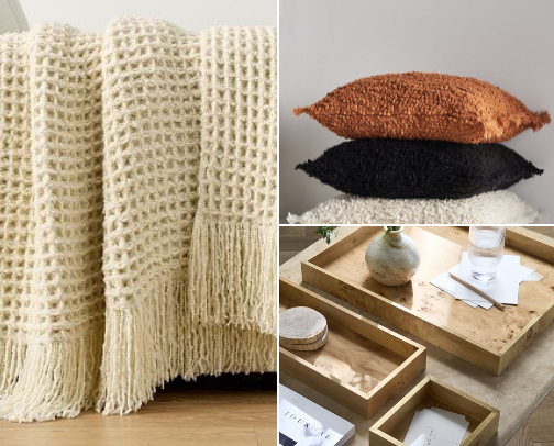 Cozy Living Room Essentials for Under $100 cover photo collage