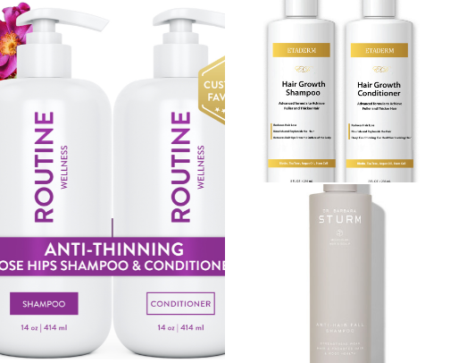 Hair Loss products cover photo collage