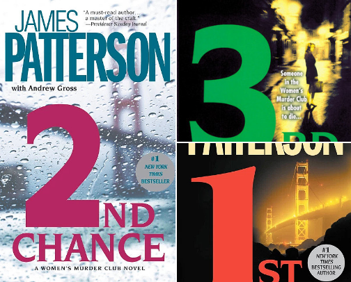 My favorite James Patterson Books cover photo collage