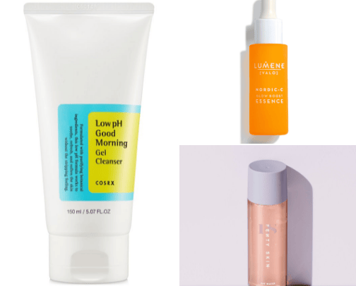 Morning skincare - combo/acne-prone cover photo collage