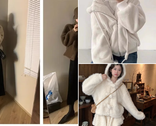 Fluffy Jackets Winter Picks cover photo collage