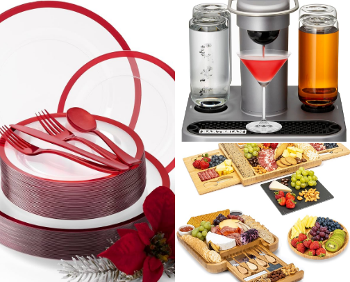 “Top Amazon Hostess Essentials for the ultimate Stress-Free Holiday Party” cover photo collage