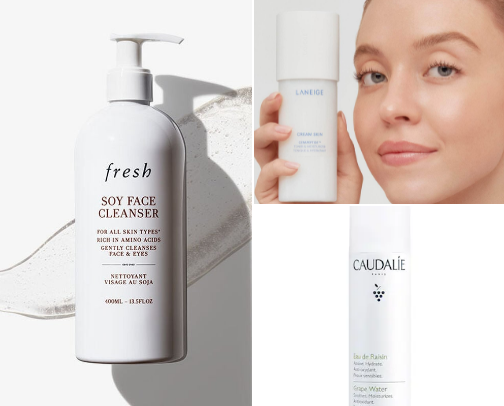 Whats in my skincare cabinet? cover photo collage