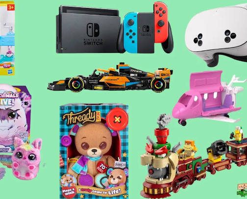 Toys that actually get played with🧸🚂 cover photo collage