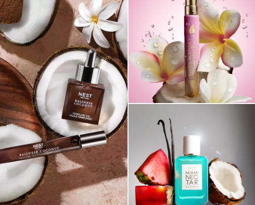Coconut perfumes🥥 cover photo collage