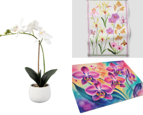 Orchid Lover Finds: Decor, Gifts & Apparel cover photo collage