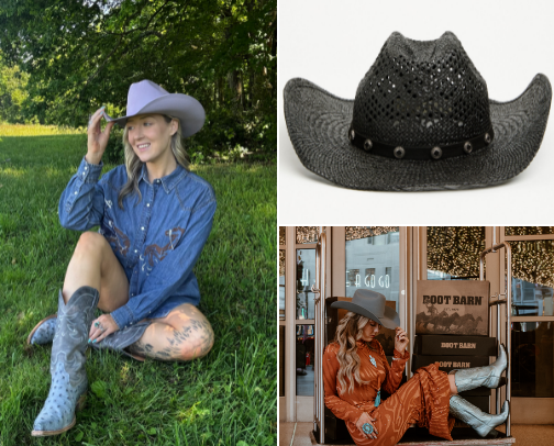 The Best Spring Cowgirl Hats cover photo collage