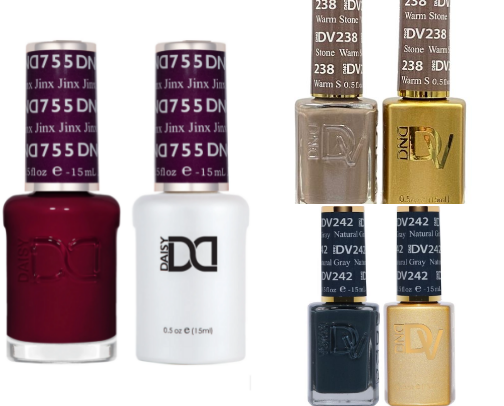 Favorite Fall Nails With DND Gel cover photo collage