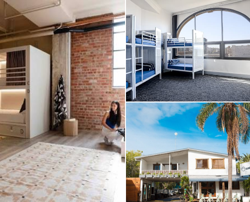 East coast Hostel recommendations 🇦🇺🦘🌏 cover photo collage