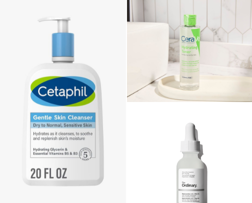 Affordable Skin Care Essentials for Glowing Skin cover photo collage
