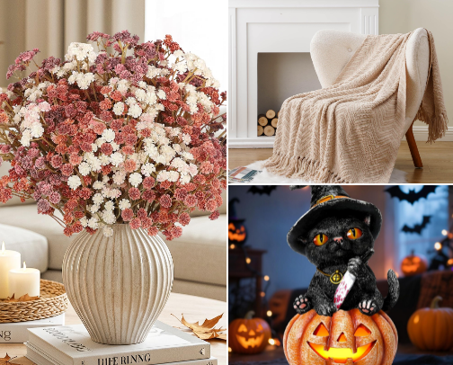Fall Home Decor: From Cozy to Spooky cover photo collage