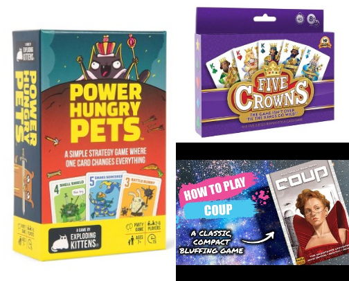 Easy fun card games cover photo collage