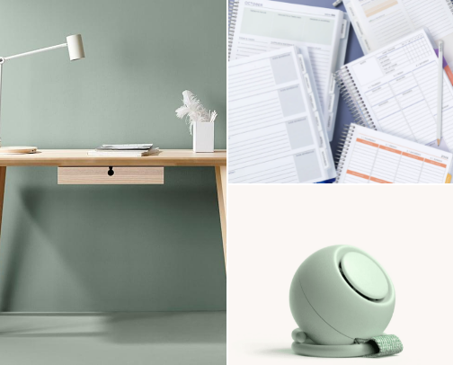 Work from home essentials cover photo collage