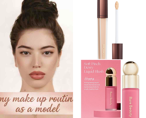 My make up routine (as a Model) 💗💞💝💘💞 cover photo collage