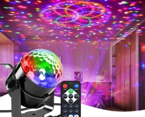 Led party lights cover photo collage
