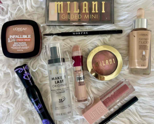 the formula for great drugstore make up 🧪 cover photo collage