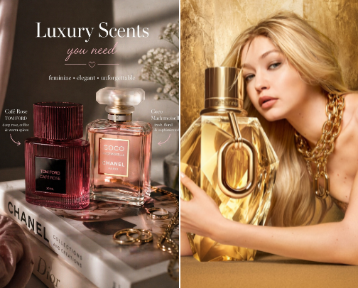 Rich Girl Luxury Perfumes 💋 cover photo collage