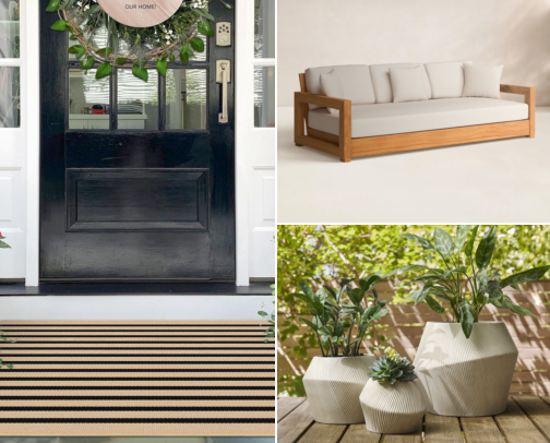 Outdoor Must-Haves: Furniture & Rugs cover photo collage