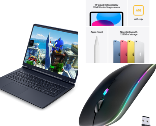 Electronics cover photo collage