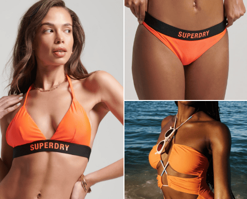 Swimsuit cover photo collage