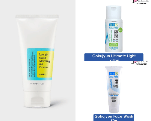 My skincare routine cover photo collage