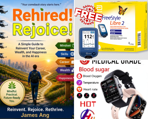 FREE Blood Sugar / Glucose Monitor Devices - Health Smart Gadgets cover photo collage