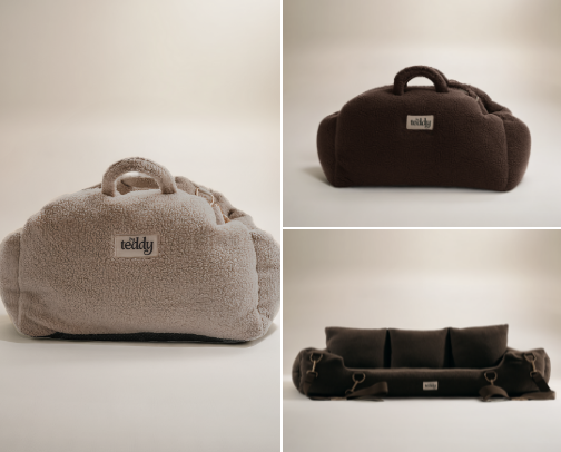 Paws on the Go: Travel Beds & Essentials for Stylish Pups cover photo collage