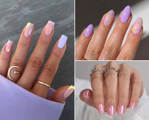 Spring Nail Inspo cover photo collage