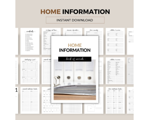 Home Binder Starter Pack cover photo collage