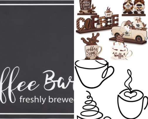 Coffee Bar Accessories & Coffee Station Essentials for Home ☕ cover photo collage