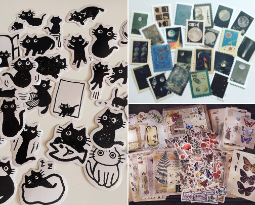 Stick With Style ✨ Cute Stickers for Every Mood cover photo collage