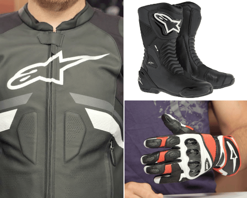 Motorbike Safety Gear / Apparel cover photo collage