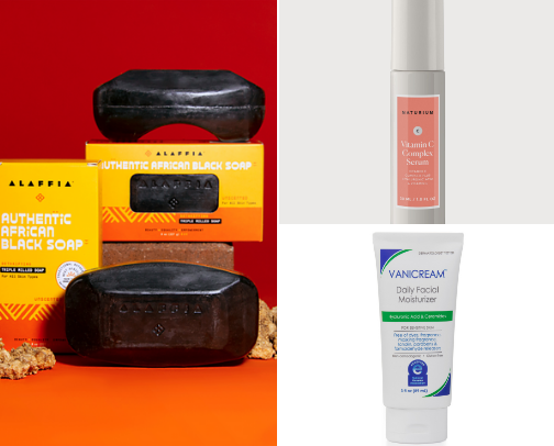 Daytime/Nighttime Skincare Routine for Hyperpigmentation cover photo collage