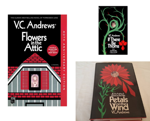 V.C. Andrews Book Collection 🖤 cover photo collage