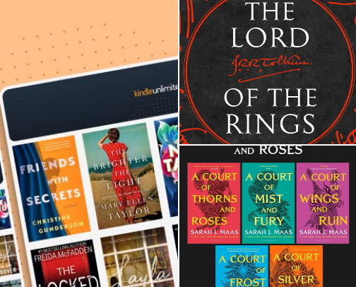 📲 My Kindle Library cover photo collage