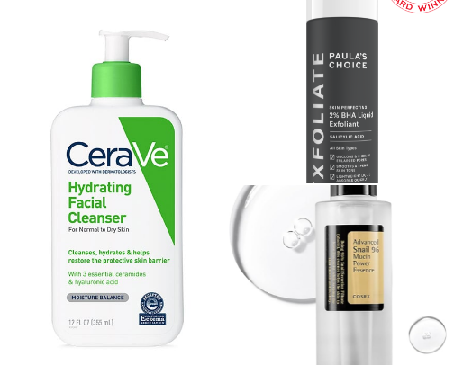 Teacher Tired No-Fuss Skincare Products cover photo collage