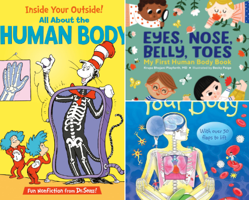 Healthy Habits & the Human Body Master Book List cover photo collage