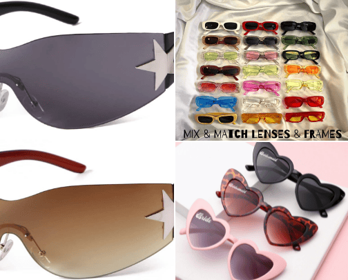 Sunglasses cover photo collage