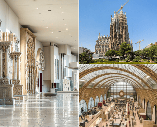 Top architectural spots cover photo collage