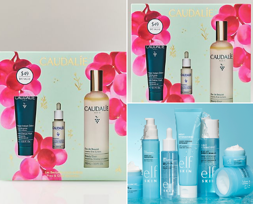 Skin care set cover photo collage