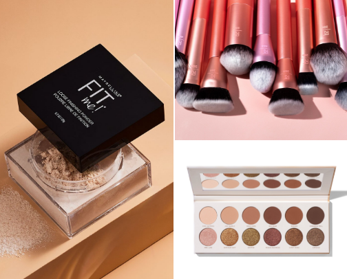 Fav acne SAFE makeup products ✨ cover photo collage