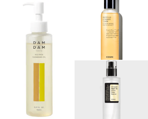 morning skincare for girlies like me who have texture and hormonal acne cover photo collage