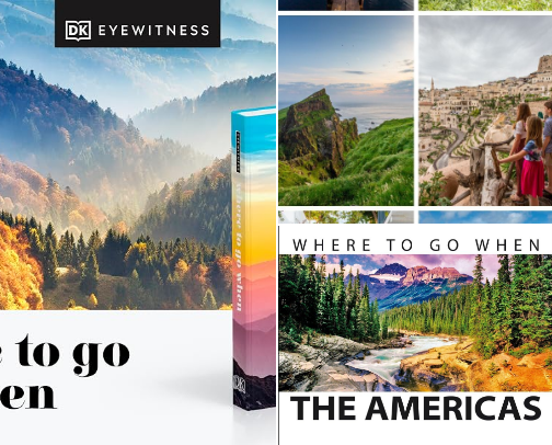 PDF Free - Where To Go When: Unforgettable Trips for Every Month (DK Eyewitness Travel Guide) Companions cover photo collage