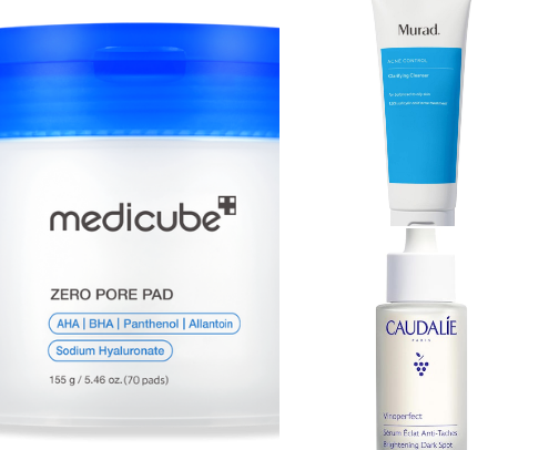 skincare favs for glass skin! cover photo collage