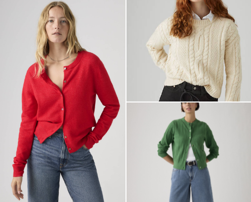 Levi's Sweaters & Cardigans Sale: Flat 50% Off Everything cover photo collage