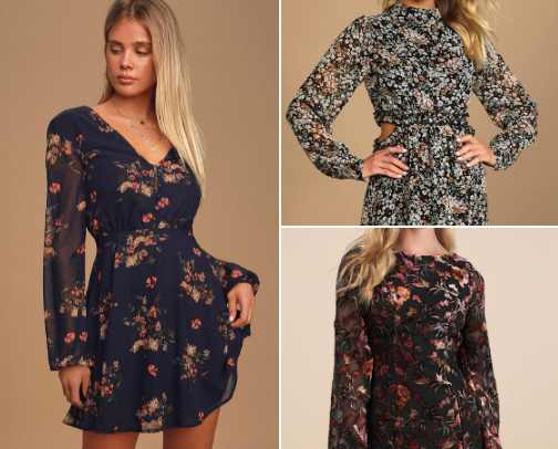 Pretty Prints, Smart Prices: Floral Dresses $99 & Below cover photo collage