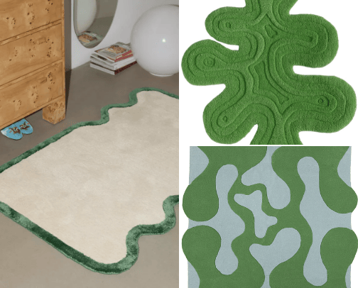 Statement Rugs That Pull the Room Together cover photo collage