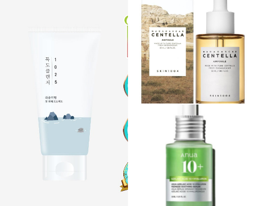 Skincare favs (acne prone girly) cover photo collage