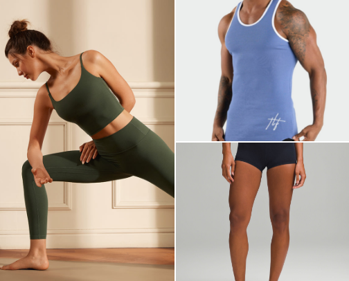 My favourite active wear cover photo collage